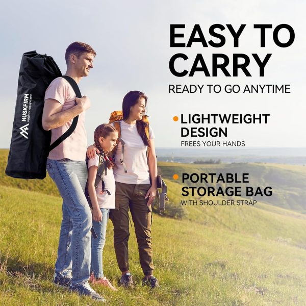 3 Person Camping Chairs Folding Double Camping Chair Portable Oversized Loveseat Padded Camp Chair Heavy Duty Camping Couch for Adults Outdoor Lawn with Two Cup Holders and Carry Bag - Image 7