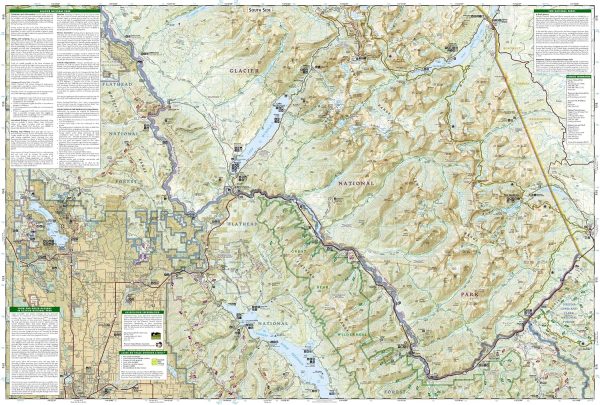 Glacier and Waterton Lakes National Parks Map (National Geographic Trails Illustrated Map, 215) - Image 5