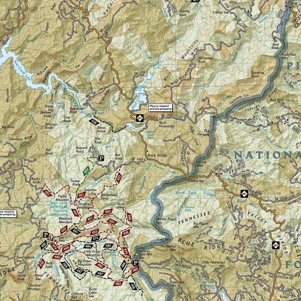 Nantahala and Cullasaja Gorges Map [Nantahala National Forest] (National Geographic Trails Illustrated Map, 785) - Image 3