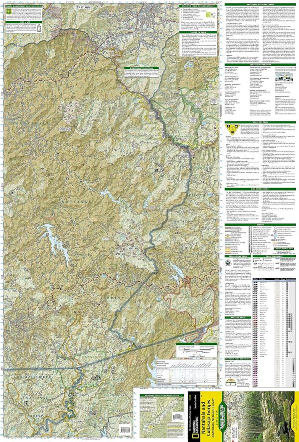 Nantahala and Cullasaja Gorges Map [Nantahala National Forest] (National Geographic Trails Illustrated Map, 785) - Image 4